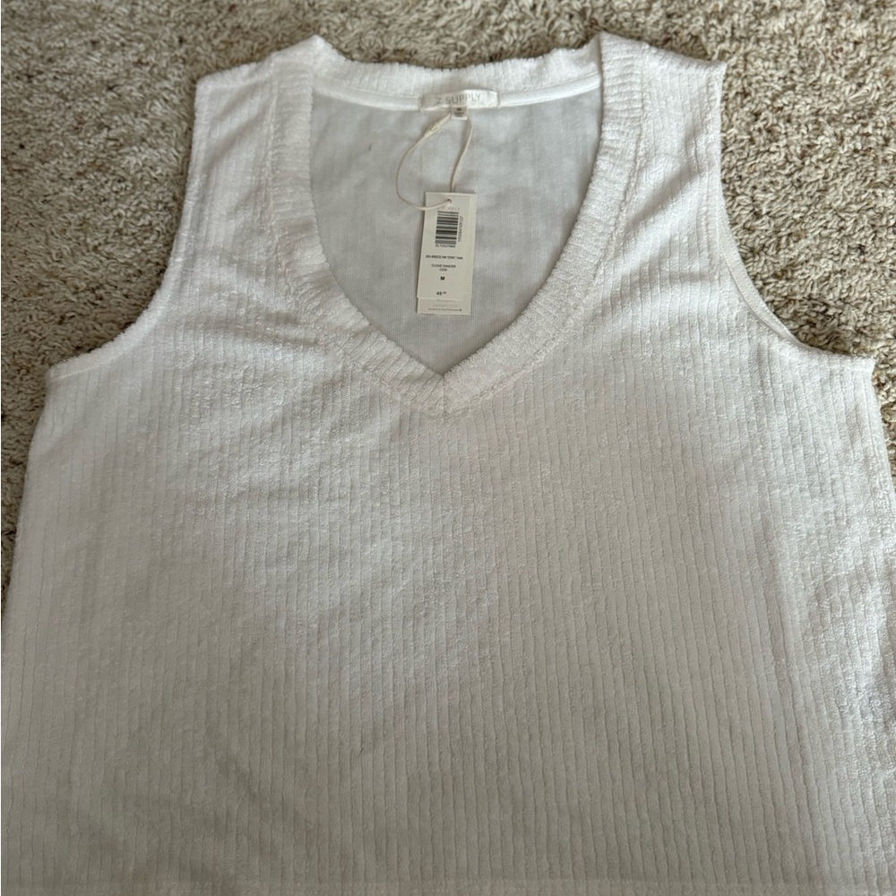Z Supply Cloud Dancer Ribbed Tank